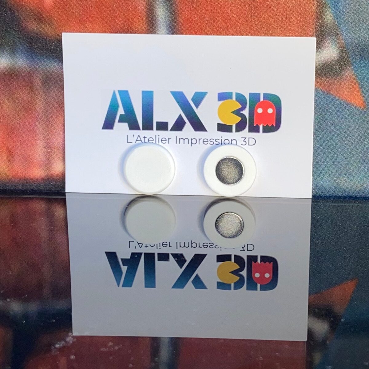 Porte-dossard aimanté FixeTonDossard Classique Blanc, vue détaillée