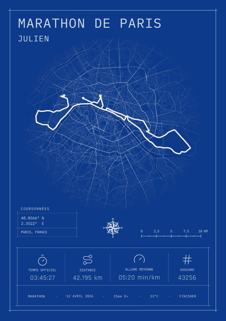 Marathon de Paris 2026 - Blueprint