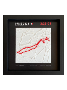 Marathon de Lille — affiche imprimée au format 20 × 20 cm