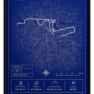 Marathon de Londres - Blueprint A4