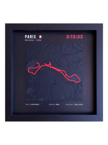 Marathon de Lille — affiche imprimée au format 20 × 20 cm