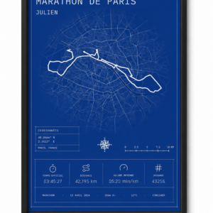 Marathon de Paris 2026 - Blueprint A4