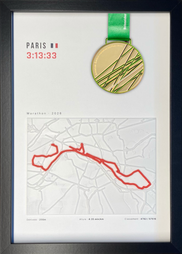 Affiche Finisher · Marathon de Paris 2026 - Classic