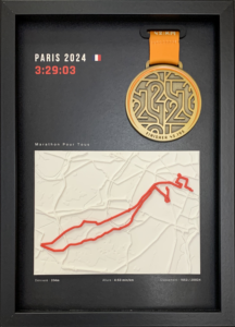 Marathon de Lille — affiche imprimée au format A4 (portrait)